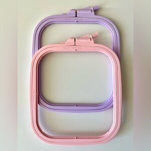 2 x Genuine Nurge Small size (No:2) Plastic Embroidery Hoop, new